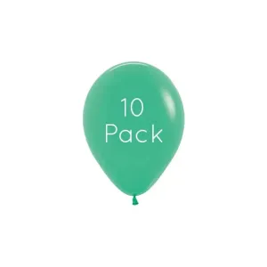 Fashion Green Mini Balloons - 10 Pkt