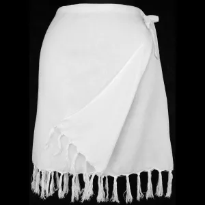 6 Pack White Short Wrap Skirts ($3.48 per skirt)