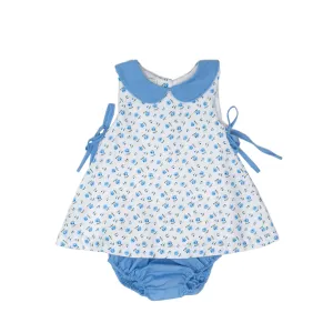 Alexander Blue & Green Floral Bloomer Set