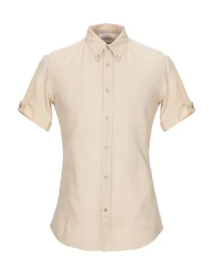 Alexander Mcqueen Man Shirt Sand 38 suit