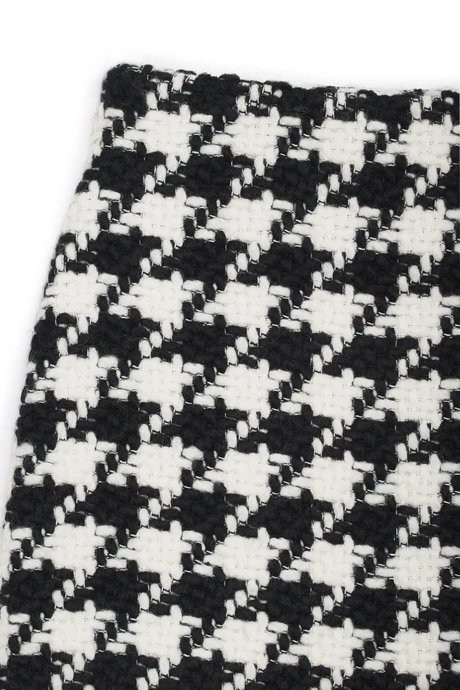 Anine Bing - Ada Skirt in Black & White Houndstooth