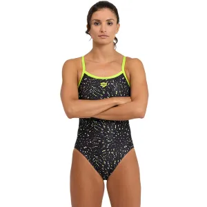 Arena - Fireworks Challenge Back Ladies Swimsuit - Green/Black/Multi