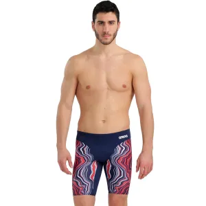 Arena - Mens Marbled Jammer - Navy/Red/Multi