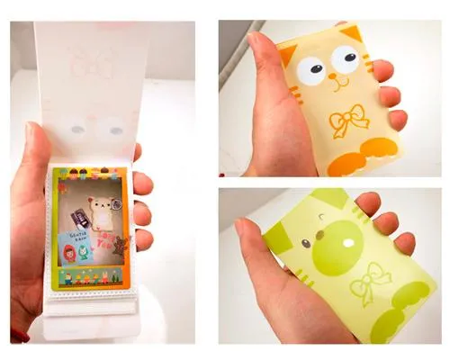 Cartoon Card Holder Photo Album for Fujifilm Instax Mini Films - Cat