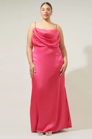 Charisma Cowl Neck Maxi Dress Curve