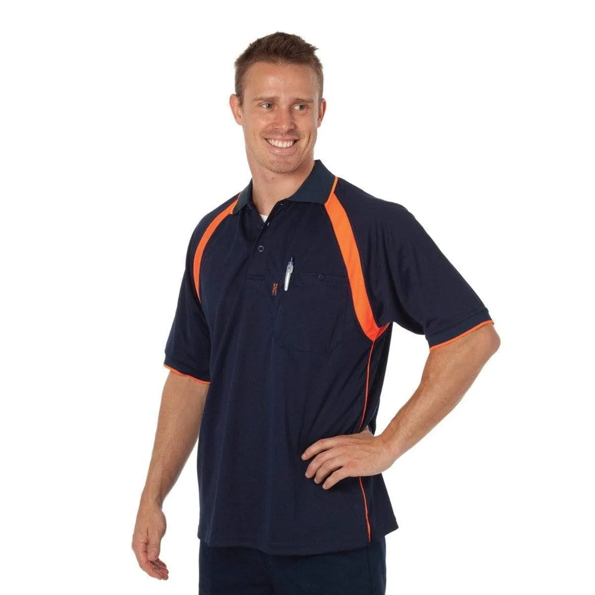 Dnc Workwear Coolbreathe Short Sleeve Contrast Polo - 5216