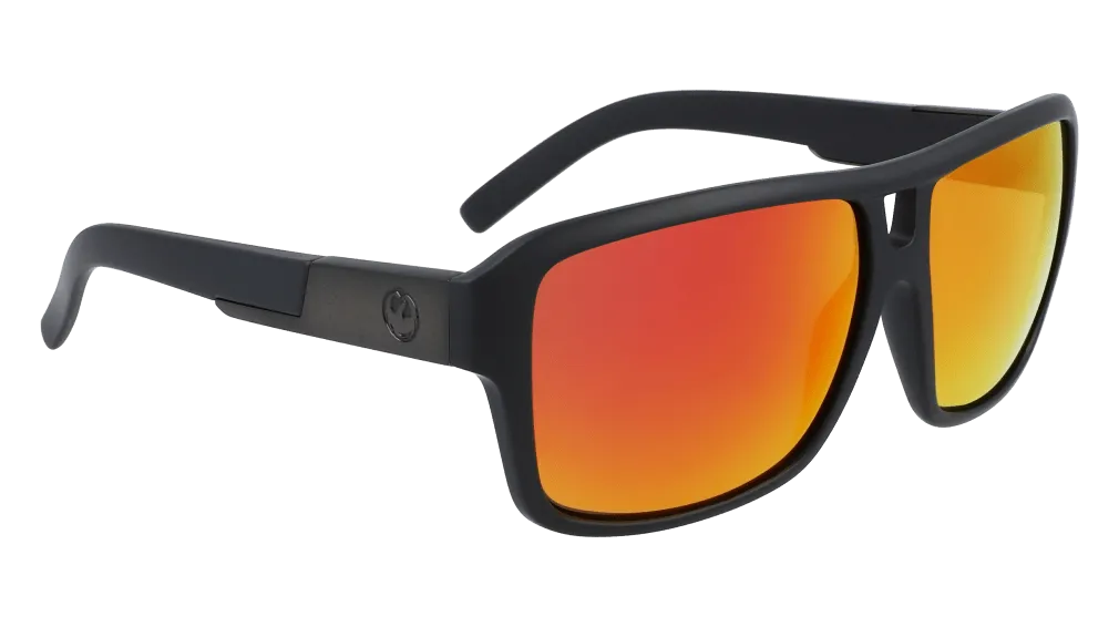 Dragon The Jam Sunglasses - Matte Black Lumalens Red Ion