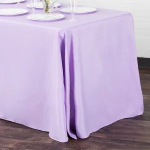 Economy Polyester Tablecloth 90"x156" Oblong Rectangular - Lavender