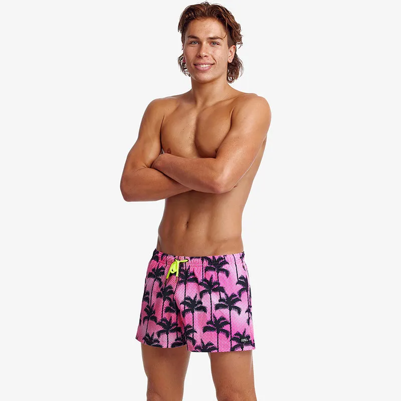 Funky Trunks - Pop Palms - Mens Shorty Shorts Short