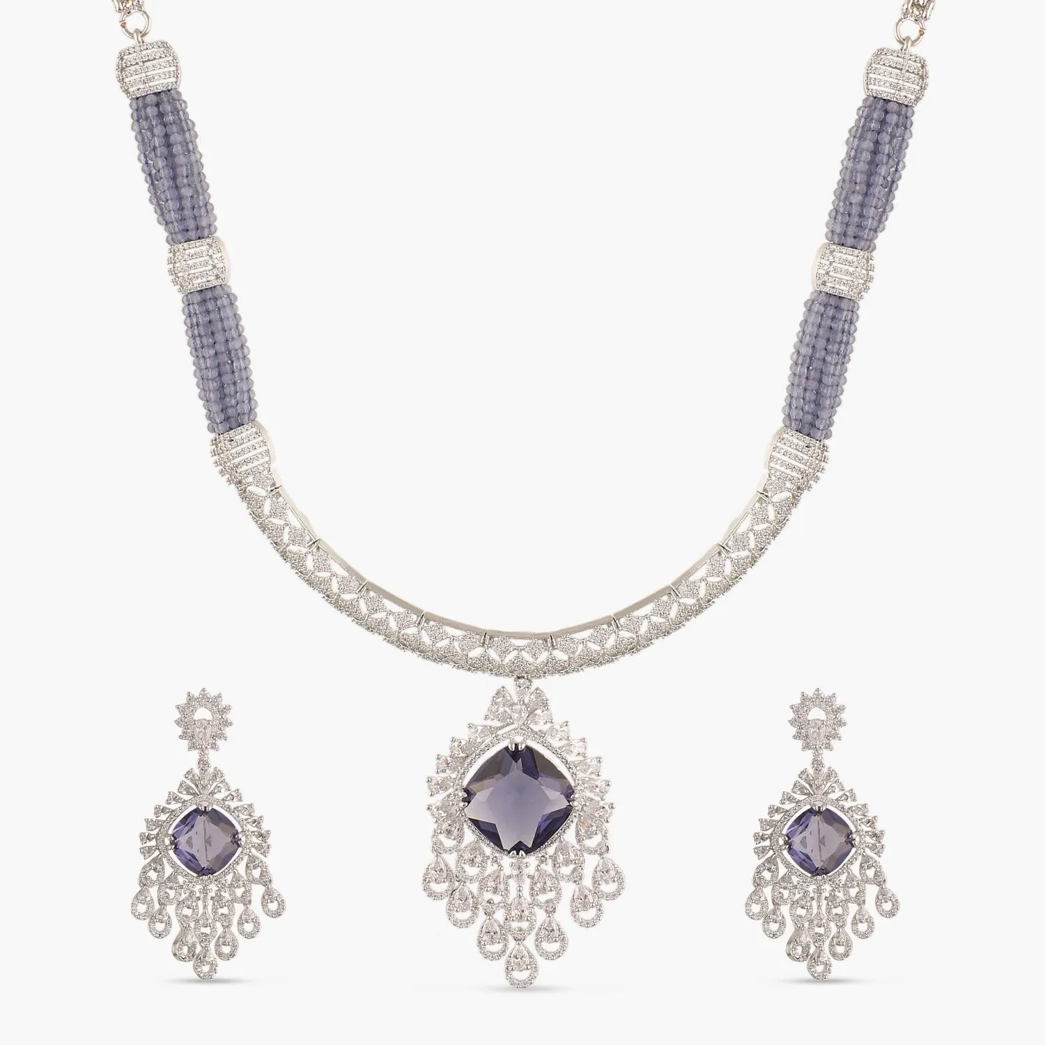 Jelena Nakshatra CZ Necklace Set