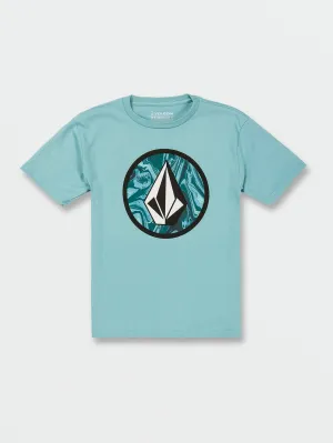 Little Boys Circle Stone Short Sleeve Tee - Cali Blue Heather