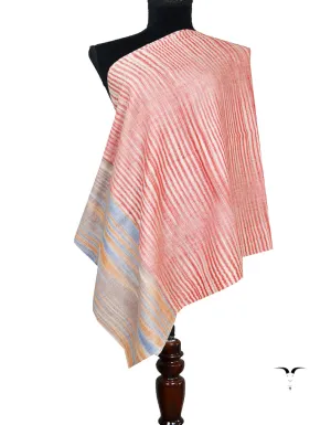 multicoloured striped pashmina stole 8477