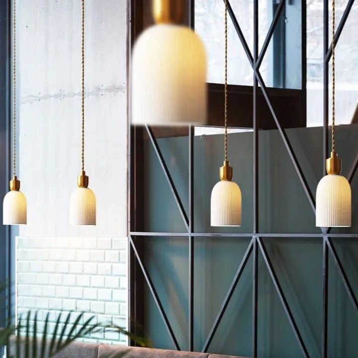 Nordic Style Modern Lighting Ceramic Pendant Light Fixture