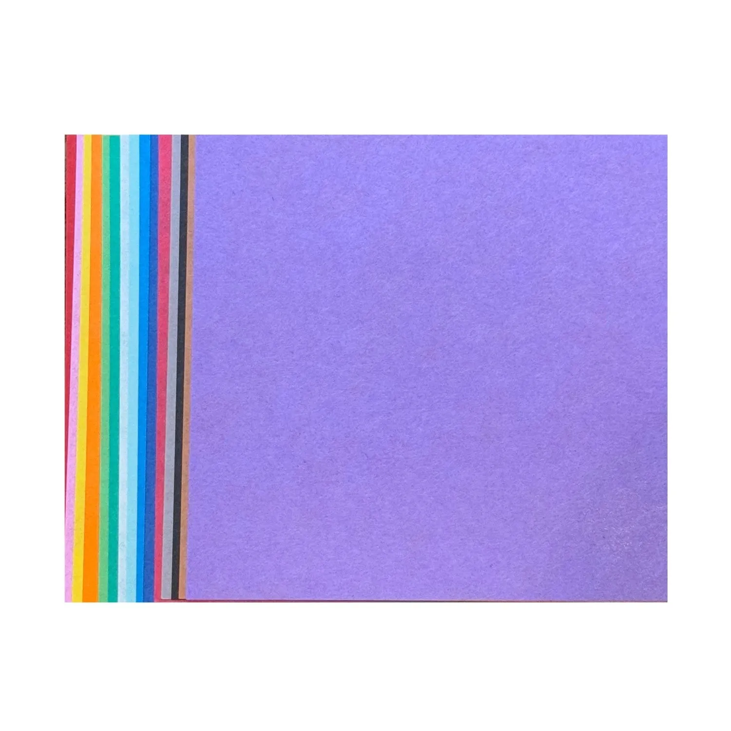 Pack 15 Sheets Plain Mixed Colours Japanese Origami Paper