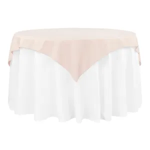 Polyester Square 54" Overlay/Tablecloth - Blush/Rose Gold