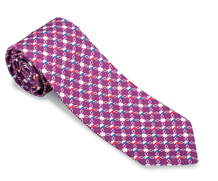 Purple Finsbury Diamonds Necktie - F5279