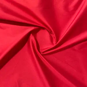 Red Solid Silk Taffeta Fabric