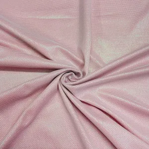 Rouge Pink Imorted Lurex Knitted Net Fabric